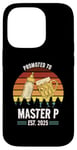 Coque pour iPhone 14 Pro Funny New Grandpa Design - Promoted to Master P 2025