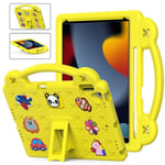 Keltainen Yellow Eva Tablet Case Yhteensopiva Ipad 10.2 2021 / 2020 / 2019 Kanssa