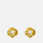 Ted Baker Women's Flo: Pearl Flower Stud Earrings - Gold/Pearl