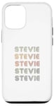 Coque pour iPhone 12/12 Pro T-shirt Love Heart Stevie Style grunge/vintage noir Stevie