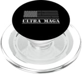 Ultra MAGA Distressed American Flag PopSockets PopGrip for MagSafe