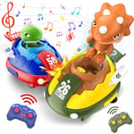 anysun Voiture Télécommandée, 2 pcs Jouets de Voiture Pare-Chocs pour 3 4 5 6 8 9 10 Ans, Voiture RC pour Cadeaux d'anniversaire de Noël, Jeux D'intérieur et D'extérieur pour Garçons et Filles