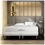 Royal Palace Bedding - Ensemble matelas sommier Windsor 160 x 200 cm - Couleur : Blanc