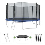 Habitat Et Jardin - Trampoline 'Joycy' - ø 4,27 m - Avec Filet + échelle + couverture + kit d'ancrage