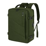 VOESLD Sac a Dos Voyage Cabine Avion Bagage Cabine 40x20x25 pour Ryanair, Sac Voyage Cabine Vert Sac à Dos Ordinateur Portable Femme Homme Sacs à Dos Loisir