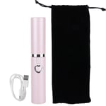 (Pink）Mini Hair Straightener Negative Ion Home Flat Iron Curler Hair