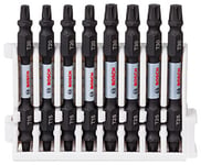 Bosch Professional 8 pièces Pack d'Embouts de Vissage Double Tête Torx (Impact Control, 8 x T15-T20 Bits, Longueur 65mm, Pick and Click, Accessoires de visseuse à percussion)