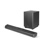 Edifier B700 175W 5.1.2 Dolby Atmos Soundbar System with 8 Wireless Subwoofer HDMI eARC + 2x HDMI in (4K HDR10+/Dolby Vision) - Bluetooth + 3.5mm Aux + Optical + Coax - Slim & Wall-Mountable