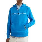 Tommy Hilfiger Sweat À Capuche Homme Tommy Logo, Bleu (Shocking Blue), XS