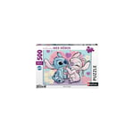 Puzzle N Nathan Puzzle 500 P - Stitch & Angel / Disney