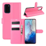 Samsung Classic Galaxy S20 flip kuoret - Ruusu Pinkki