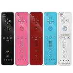 Wii Game Remote Controller Inbyggd Motion Plus Joystick Joypad för Nintendo Blue