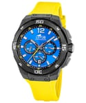 Lotus Montre Hommes Chronographe Jaune/Bleu Chrono 18975/5