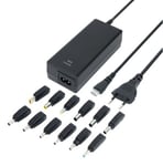 AC-adapter Deltaco 90W Universal, 12 olika pluggar