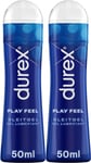 Durex Play Feel Lube Sex Lubricant Pleasure Gel Water Base 50ml 1,2 or 3 Bottles