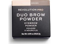 Makeup Revolution Makeup Revolution, Revolution Pro, Vegan, Eyebrow Powder, Medium Brown, 2.2 G For Women