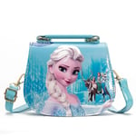 Frozen Elsa Princess Axelväska Barn Flickor Handväska Crossbody Väska Födelsedagspresent Blue