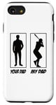 Coque pour iPhone SE (2020) / 7 / 8 Your Dad My Dad Baseball Joueur de baseball Baseball D