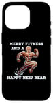 iPhone 16 Pro Merry Fitness Happy New Rear Workout Christmas Cookie Case