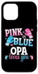 iPhone 15 Pro Pink Or Blue Opa Loves You Boxing Gender Reveal Party Case