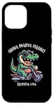 Coque pour iPhone 13 Pro Max Anna Maria Island Floride USA Fun Alligator Cartoon Design