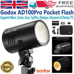 Godox AD100pro 2.4G Wireless Flash TTL Fill Light For Canon Sony Camera