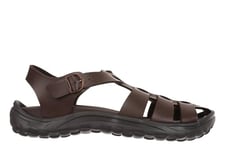 MBT HARU Sandales pour Homme en Cuir. Sandales Légères et Confortables pour le Printemps Été. Chaussures Physiologiques de Confort et de Stabilité. Sandales de Récupération à Porter. Marron