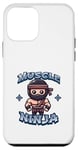 Coque pour iPhone 12 mini Ninja Musculaire Fort Et Mignon