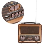 110/220V Adjustable FM/AM/SW Radio Portable Wooden Wireless BT Speaker Recha New