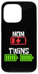 iPhone 13 Pro Mom of Twins Low Battery Funny Mother's Day Mom of 2 kids Case