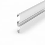 LED Profile en Argent M15-1 100CM Sans Couverture Pour V Jusqu'À 13,4mm Largeur