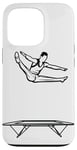 Coque pour iPhone 13 Pro Trampoline Garçon Athlète Trampoline