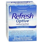 Refresh Optive Lubricant Eye Drops Single-Use Containers Count of 30