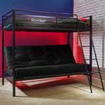 X Rocker Stronghold Gaming High-Sleeper with Futon Cushion