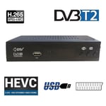 DVB T2 HEVC 265 Digitaalinen TV-viritin DVB-T2 265 1080P HD-dekooderi USB Maanpäällinen TV-vastaanotin EPG Set Top Box, EU-pistoke