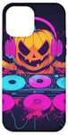 iPhone 12 Pro Max Pumpkin DJ Headphones Costume Fun for Halloween Case