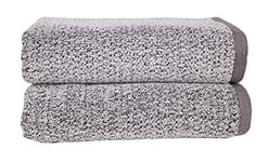 Everplush Set, microfiber Cotton, Grey, (Pack of 2) Bath Towels (30 x 56 in)