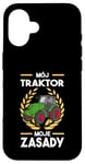 Coque pour iPhone 16 Farmers My Tractor My Rules Mój Traktor Mon Zasady Tractor