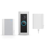 Ring Wired Video Doorbell Pro (Video Doorbell Pro 2) + Plug-In Adaptor and Chime | Doorbell camera 1536p HD, Head to Toe Video, 3D Motion Detection, Wifi | 30-day free trial of Ring Home