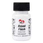 ideen mit herz Royal Flash | peinture métallique acrylique | brillance métallique, avec de fines particules de paillettes | séchage rapide | à base d'eau | 50 ml (blanc iridescent)