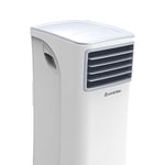 Ariston Mobis 8, Climatiseur Mobile Compact 3 en 1, 8.000 Btu/h, Air Pur, Silencieux