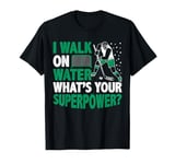 I Walk on Water Ice Hockey Lover Player Superpower Youth T-Shirt