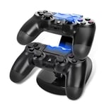 Station De Charge Double Usb Pour Manettes Sony Ps 4, Support De Chargeur Pour Manettes De Ps4/Ps4 Pro/Ps4 Slim