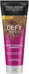 John Frieda Defy Grey Brunette Blending Shampoo 250 Ml, Disguise And Hide Gre...