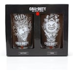 2 Drinking Pint Glasses Call of Duty Black Ops IIII COD Activision RUIN BATTERY