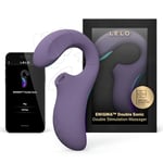 LELO ENIGMA Double Sonic Vibromasseur pour Femme à Stimulation Triple avec Appli Bluetooth, Stimulateur Point G pour Femme avec 8 Modes de Plaisir et 2 Modes Supplémentaires, Sextoy Rabbit, Purple