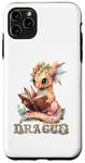 Coque pour iPhone 11 Pro Max Bébé dragon mignon à lire | Fantasy | Jeu de rôle | Dragon