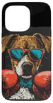 Coque pour iPhone 13 Pro Événement de combat amusant avec ce costume de chien de boxe amusant