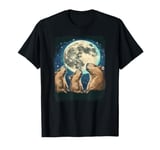 Three Capybara Mystic Moon - 3 Majestic Capybaras T-Shirt