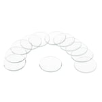 12pcs Watch Crystal Glass Lens 24mm Flat Round Glass Watch Face Crystals Lens